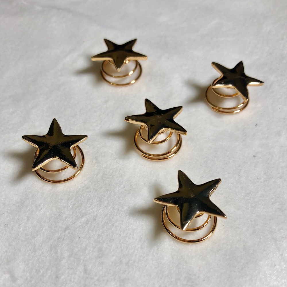 HOST PICK 💕 Gold Stars spiral hair pins (5) - Picture 2 of 5